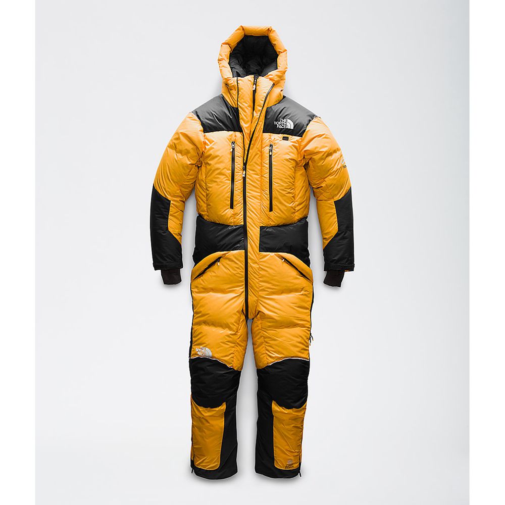 The North Face Insulated Jacket Mens Australia - The North Face Himalayan Suit Gold / Black Climb (X